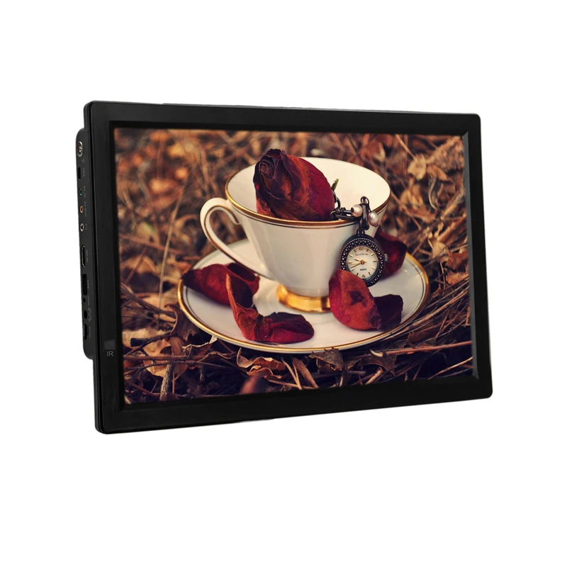 Leadstar portable 14.1 inch led digital  dvb-t  atsc isdb rechargeable lcd tv with FM function