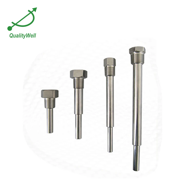 Нержавеющая сталь, пробуренных гильзы термометр Броня