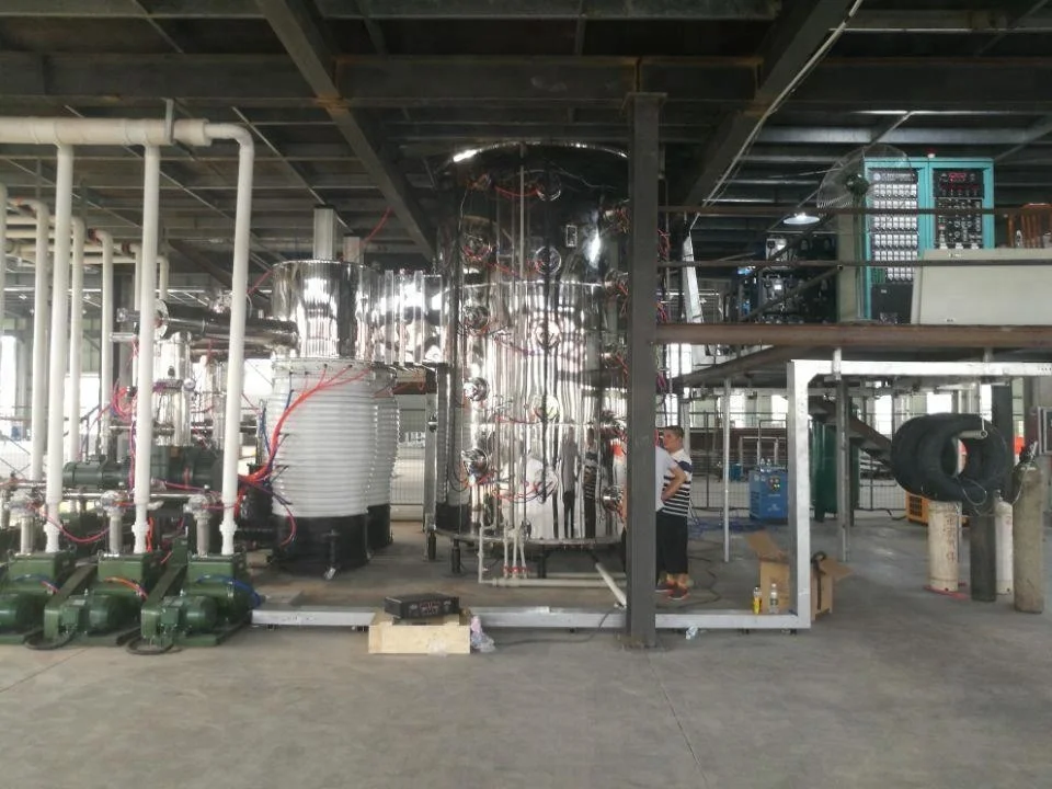 Large stainless steel sheet and pipe vacuum coating machine