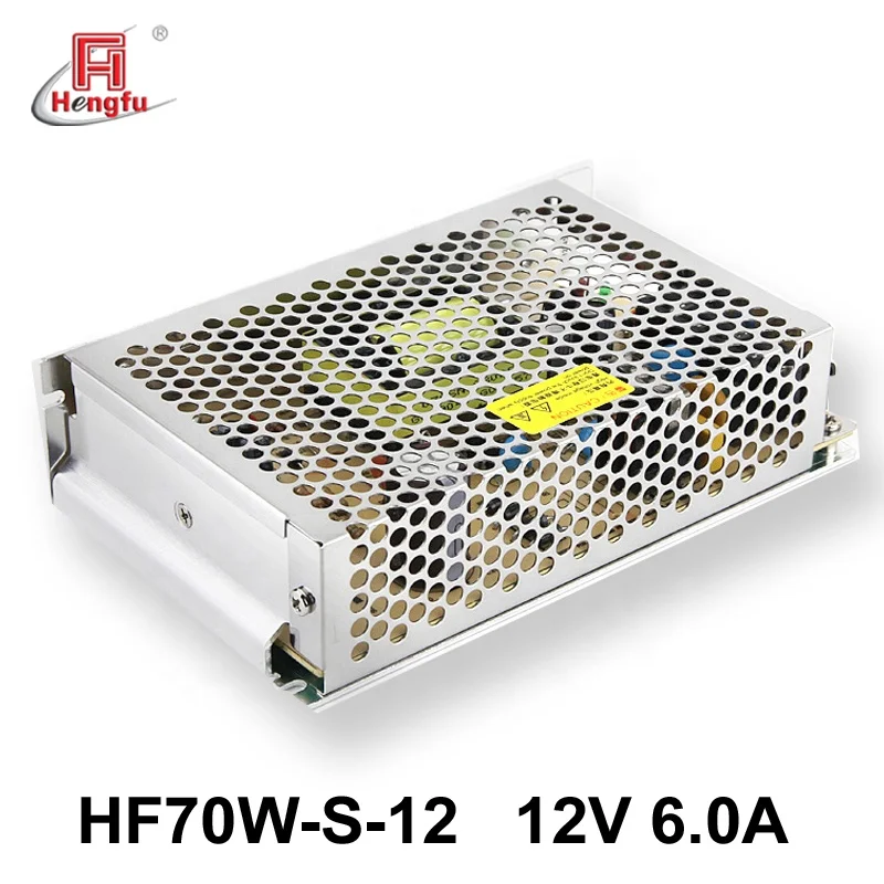 12V 6A Hengfu HF70W-S-12 SMPS single output AC DC switching power supply