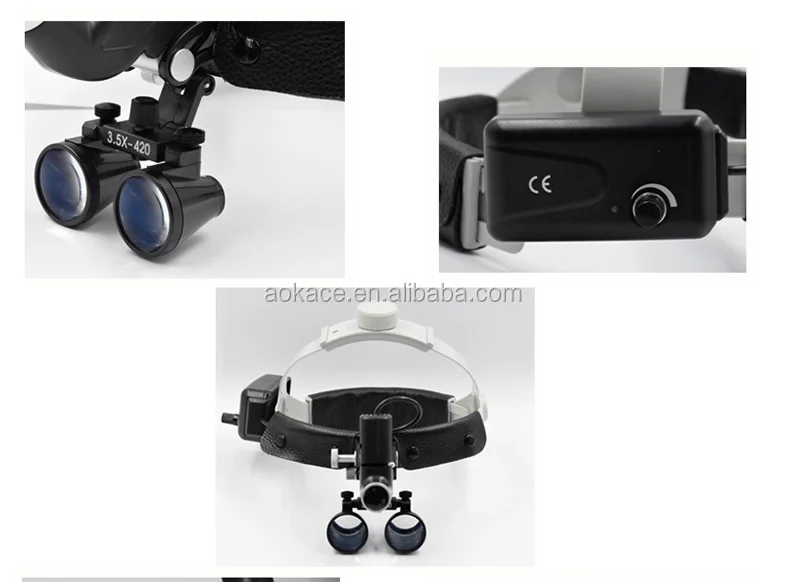 Rechargeable Dental Loupes With LED Headlight Surgical Headlight With/Without Loupes