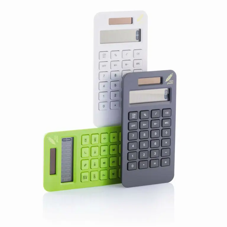 
Eco-friendly corn plastic calculator 