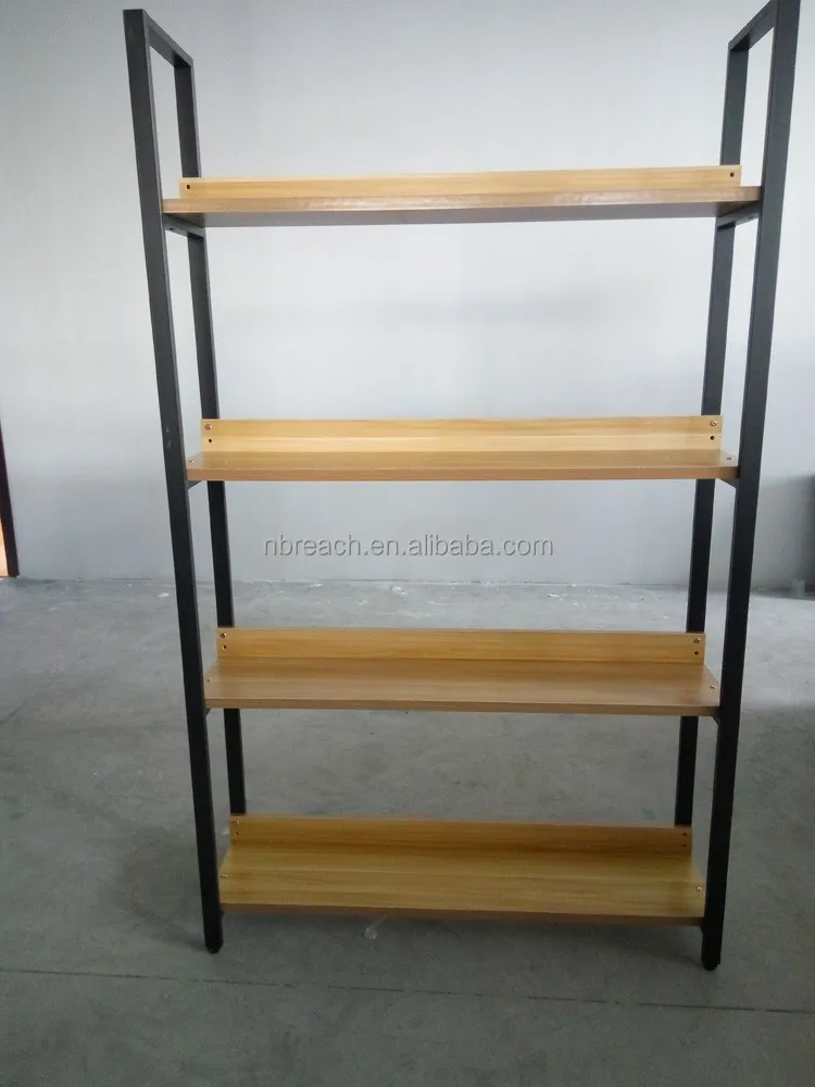 2016 new style particle board bookcase/very beautiful bookshelf,Wooden/metal clothing store display