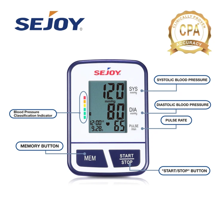 New Design Brand Automatic Measuring High Blood Pressure Tester Arm Blood Pressure Meter