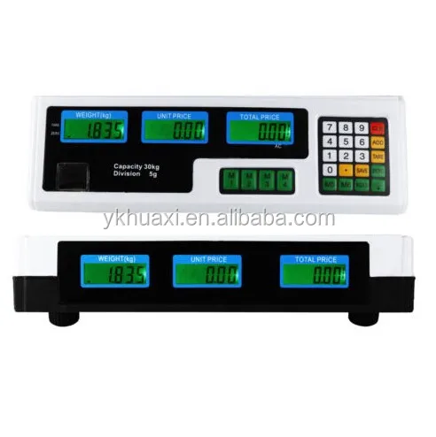 Meat Food Price Computing Retail Digital Scale 60LB Fruit Produce Counting