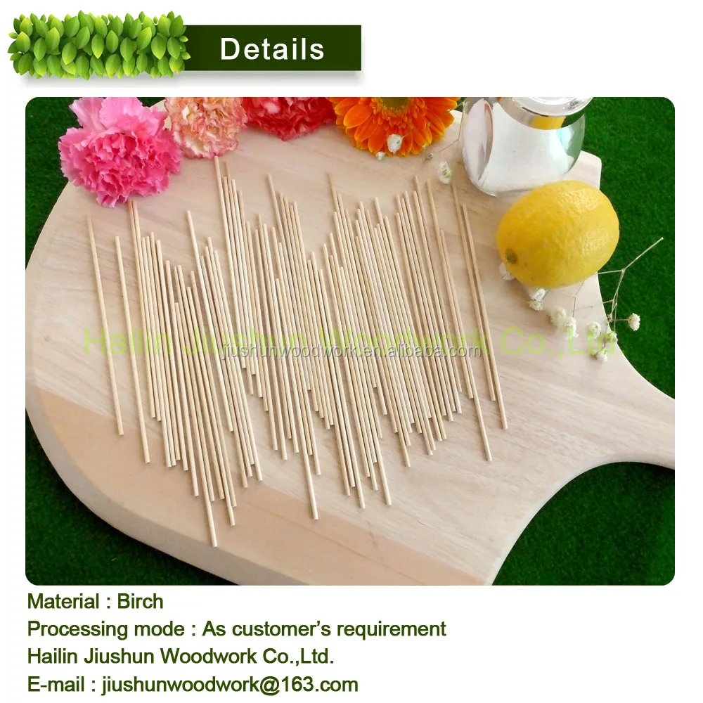 
Best Selling round wood stick / wooden skewer 