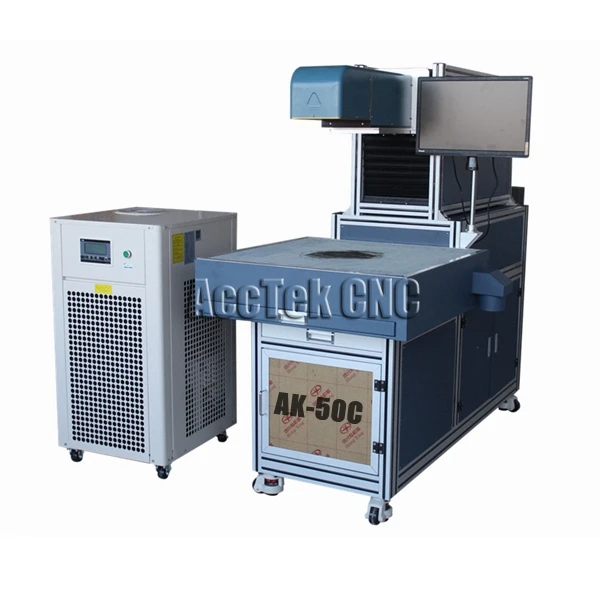 3D Dynamic 60W 100W CO2 Laser Tube Marking Engraving Machine For Leather Jeans