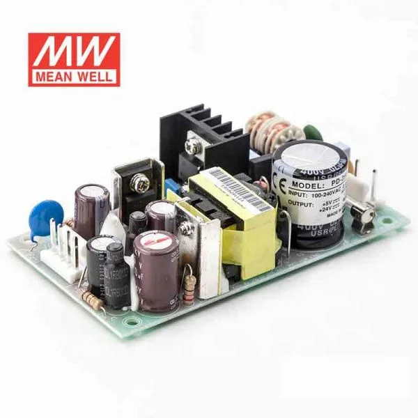 PD-25B AC-DC 25W 5V-24V с открытой рамкой PCB двойной выход промышленный бренд MEAN WELL представляет импульсный источник питания светодиодного табло