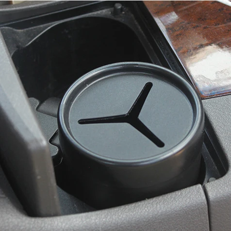 
OEM plastic round cup holder can mini car trash bin 
