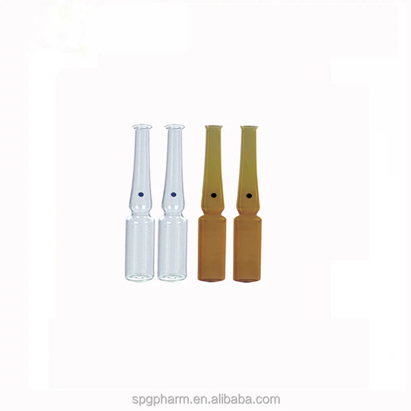 1ml- 10ml Amber and Clear Borosilicate Glass Ampoule