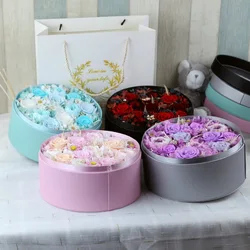 Gift Set Womens Round Preserved Flower Box Gift Item Catalog Preserved Flower Box Gift Item For Engagement Party