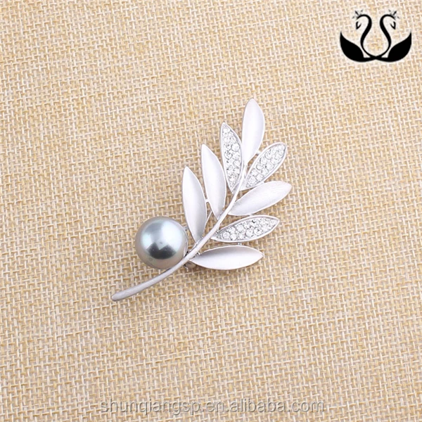 
Nickel & Lead Free Vintage Style Leaf Brooch Wholesale China Yiwu Market 