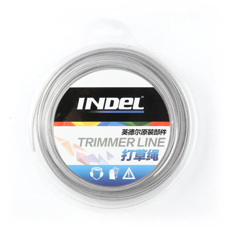 INDEL Trimmer Line Garden Grass Cutter Blade 3.0mm Steel wire Nylon rope Brush Cutter Blade