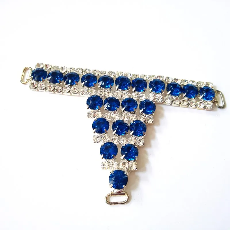 Blue Shiny Crystal Rhinestone Claw Shoes Ornaments shoe decoration