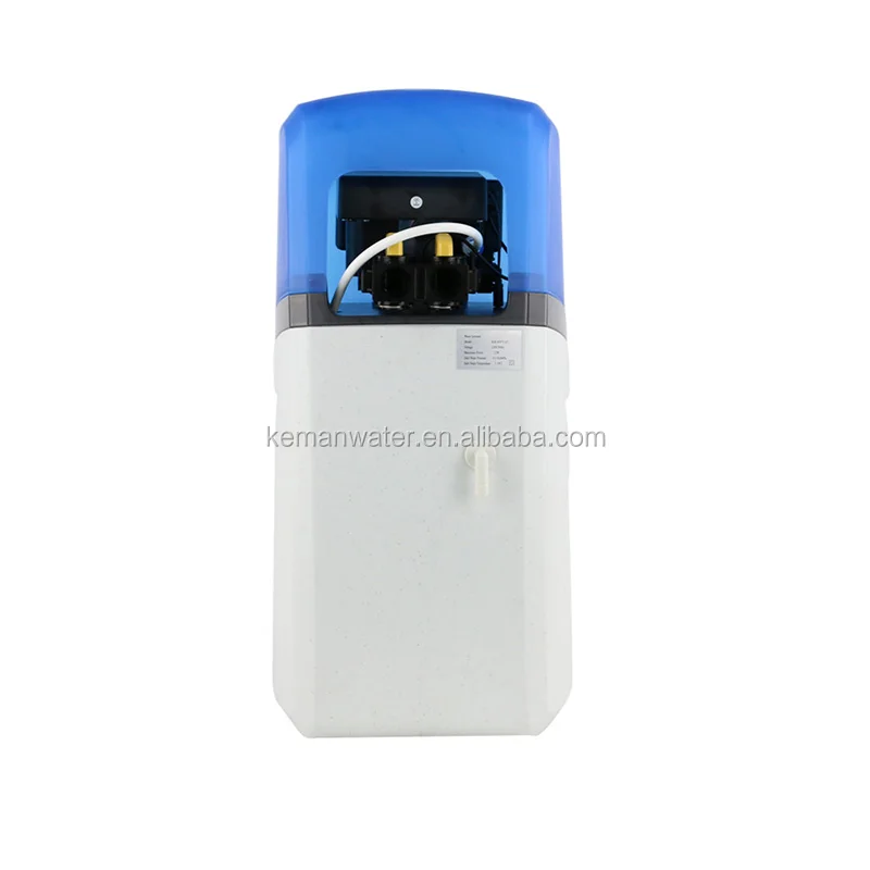 Keman brand small water softener with blue cover