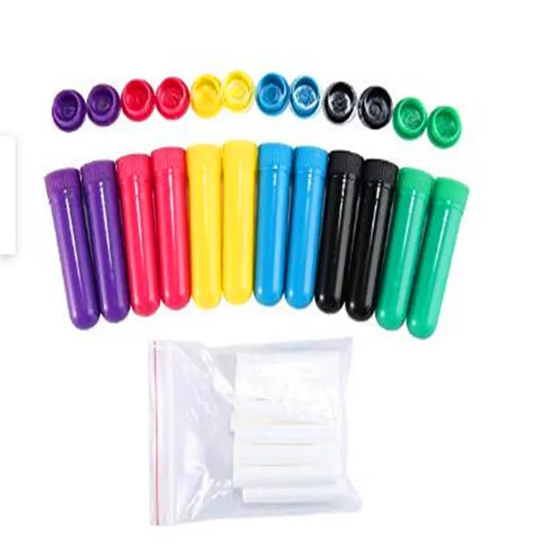 Essential Oil Aromatherapy Tubes Inhaler Sticks Blank Nasal Inhalers