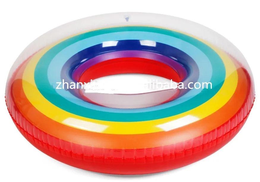 led inflatable swim ring for pool