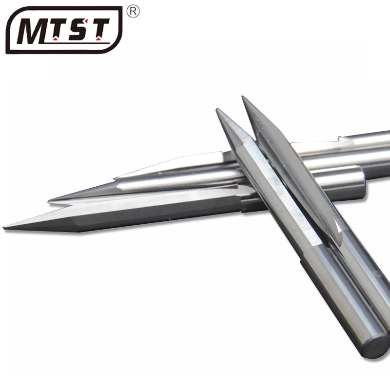 MTST 4mm Double edged straight flute  bits cnc engraver engraving tool Tungsten Cobalt Alloy milling cutter carving wood tool