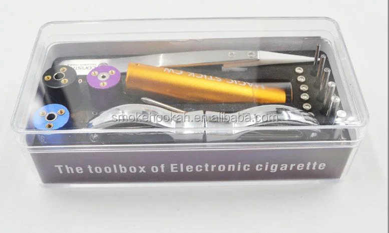 Wholesale Electronic Cigarette Accessories 6 in 1 wire coiling tool kit coil wick rba e cigarette