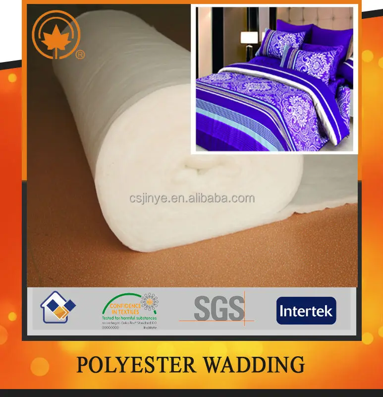 Warm Soft Portable Environmentally Friendly Filling Padding Fabric Polyester Wadding