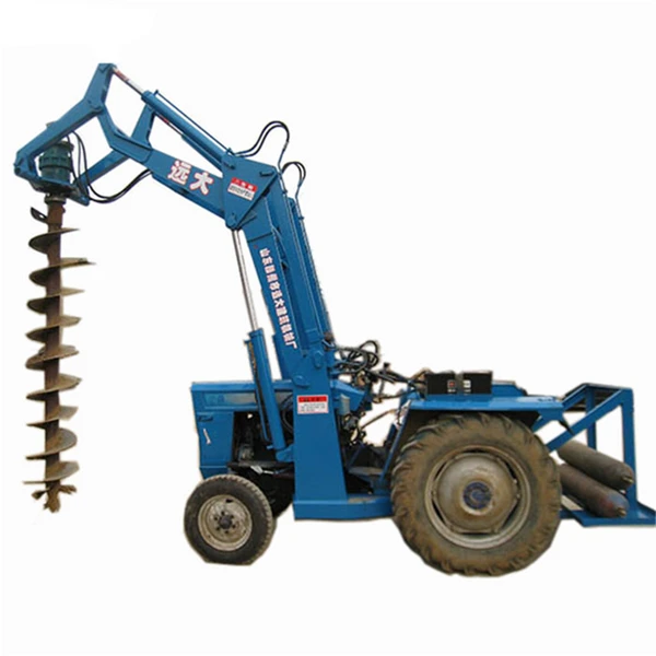 Tractor post hole digger/pile driver/drilling rig Auger drill