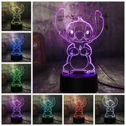 Remote Control Lovely Girls Cute Daisy Duck Donald Lover 7 Color Change 3D LED Night Light Child Desk Lamp Birthday Christmas