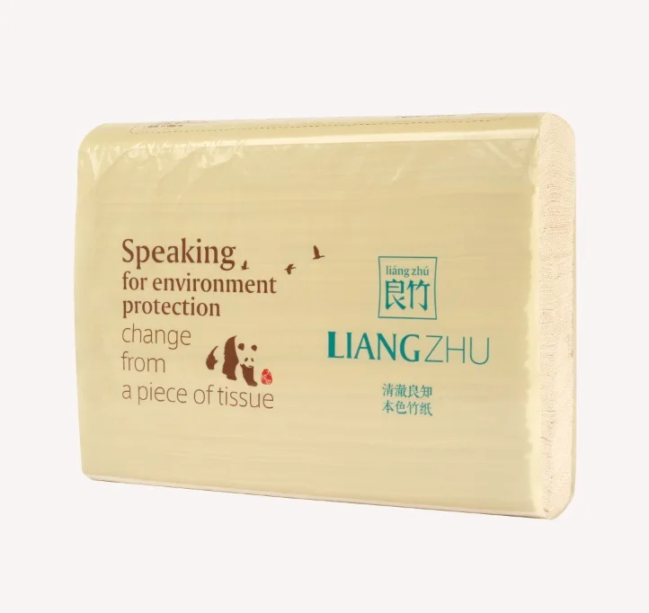 Туалетная бумага натурального цвета салфетки впитывающие руки Бамбуковая полотенце для