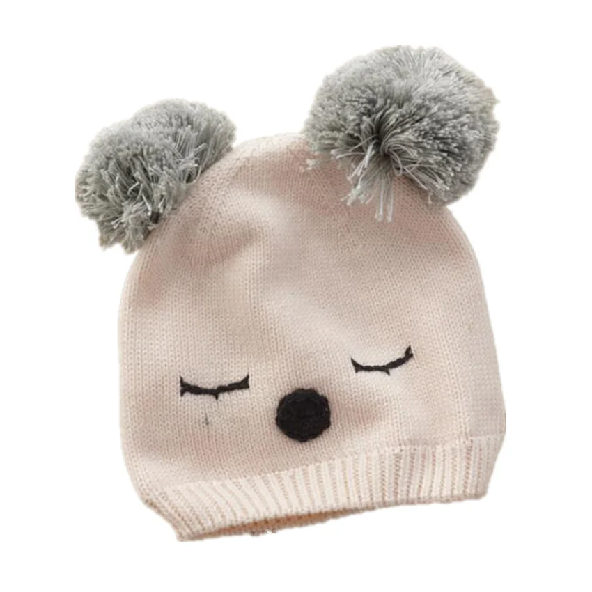 Knit Kids Hats Custom Animal Ears Design Fancy Cute Hats For Baby Girls