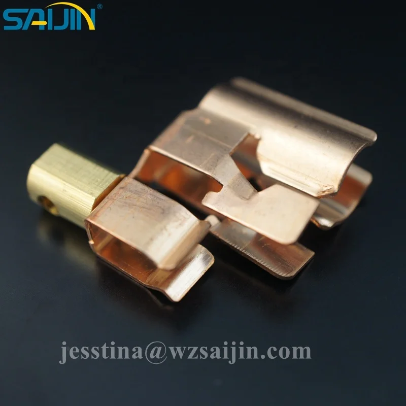 Copper Phosphor earth terminal brass block assembly for Multi functional socket