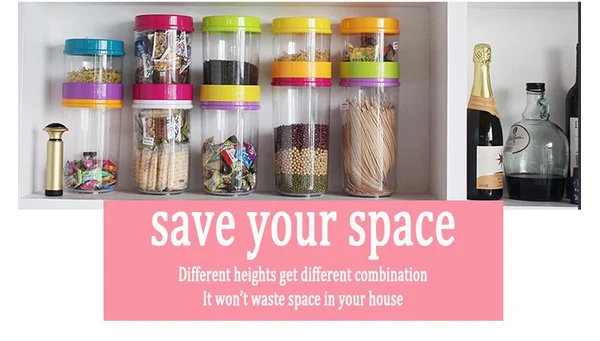 Button Auto Coffee Vacuum Storage Container Vacuum Sealed Container Vacuum Jar Sealer for Kitchen