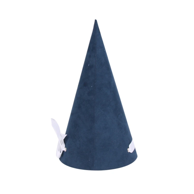 
Fancy handmade velvet covered cardboard cone flower box 