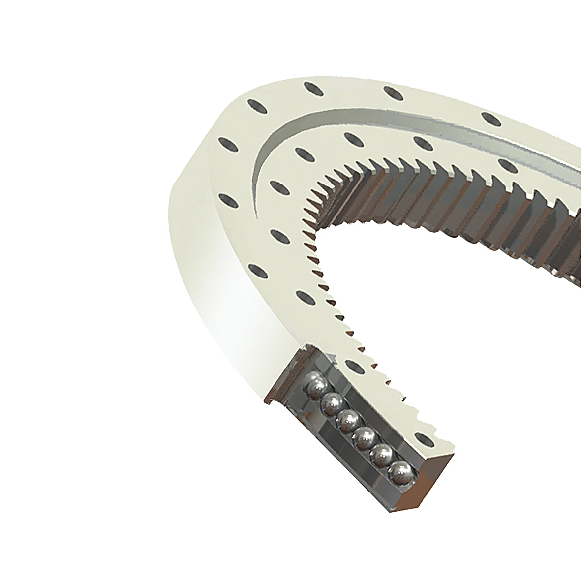 Быстрая доставка четыре точки контакта мяч поворотное кольцо подшипника