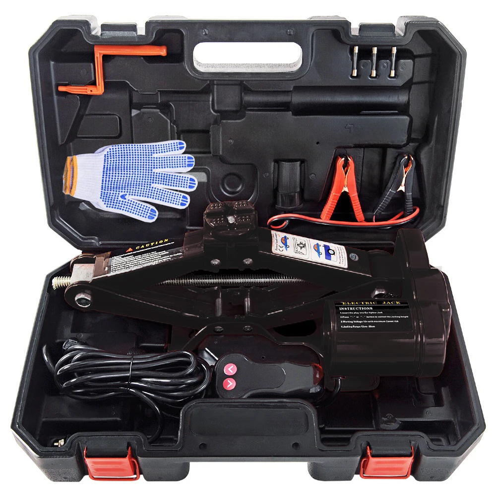 Прямая поставка с завода, автомобильный комплект аварийного инструмента, ножницы, Электрический домкрат, 3 тонны