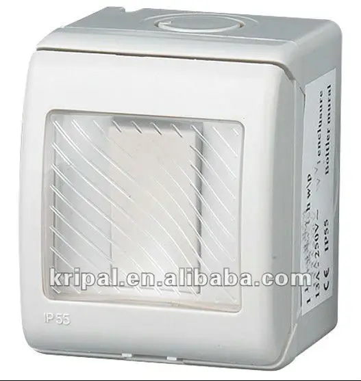 Waterproof wall switch IP55 1 Gang