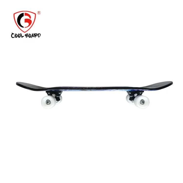 Twelve Constellations High Quality Four LED light PU wheels Double kick skateboard