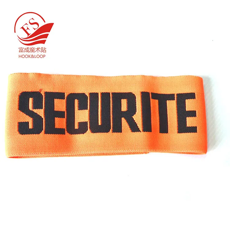 Customized size and color adjustable elastic nylon soccer training arm band football soccer captain armband