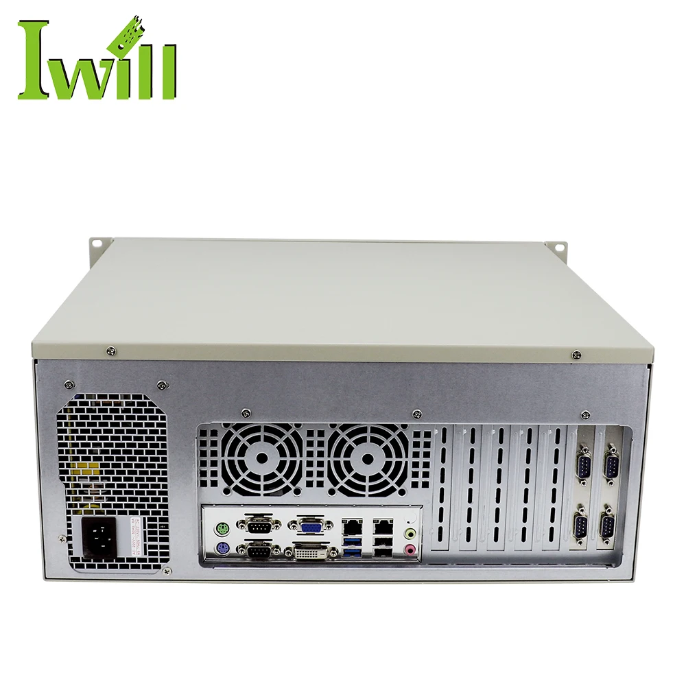  4U стойка сервера Core 6th/7th i3 i5 i7 CPU H110 3 * PCIE 4 PCI 6