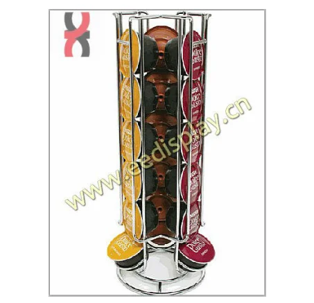 household coffee Capsule and coffee machine mate display rack/stand/holder