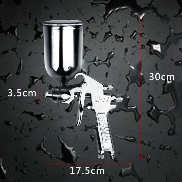 
High Quality W-77 Gravity HVLP Air Spray Gun Furniture Paint Sprayer Air Hopper 2.0mm Pneumatic High Pressure Spray Gun PG804G 
