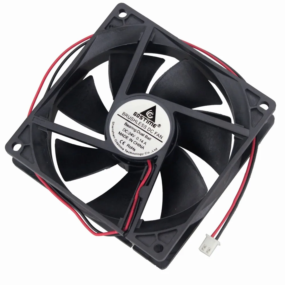 Gdstime GDA9225 DC 24V 92x92x25mm 92mm 90mm 9cm Dual Ball Bearing  Axial Exhaust Cooler Brushless Cooling Fan