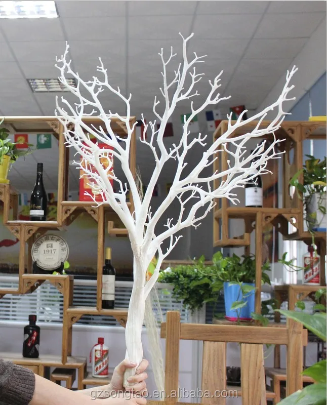 factory price high quality artificial white dry tree branch wedding decoration trees for sale