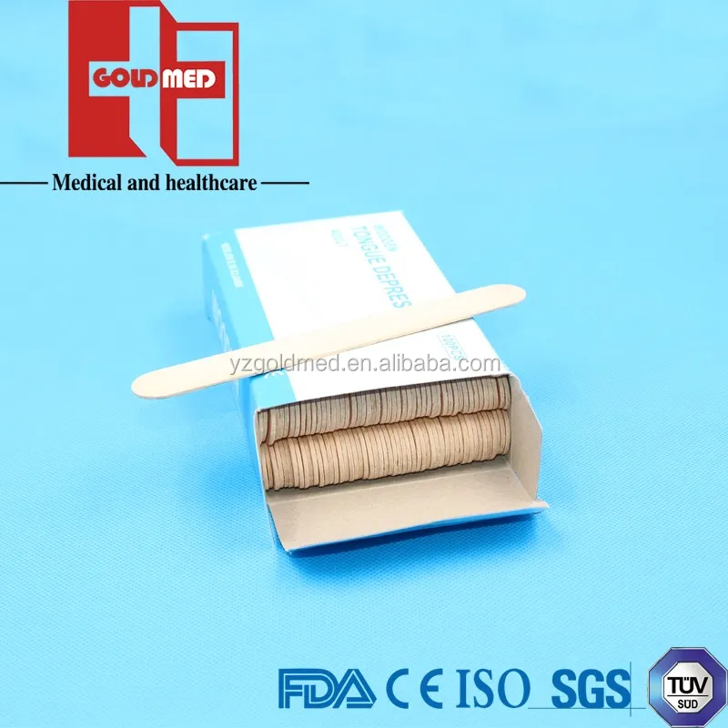 Dental sterile wooden tongue depressor