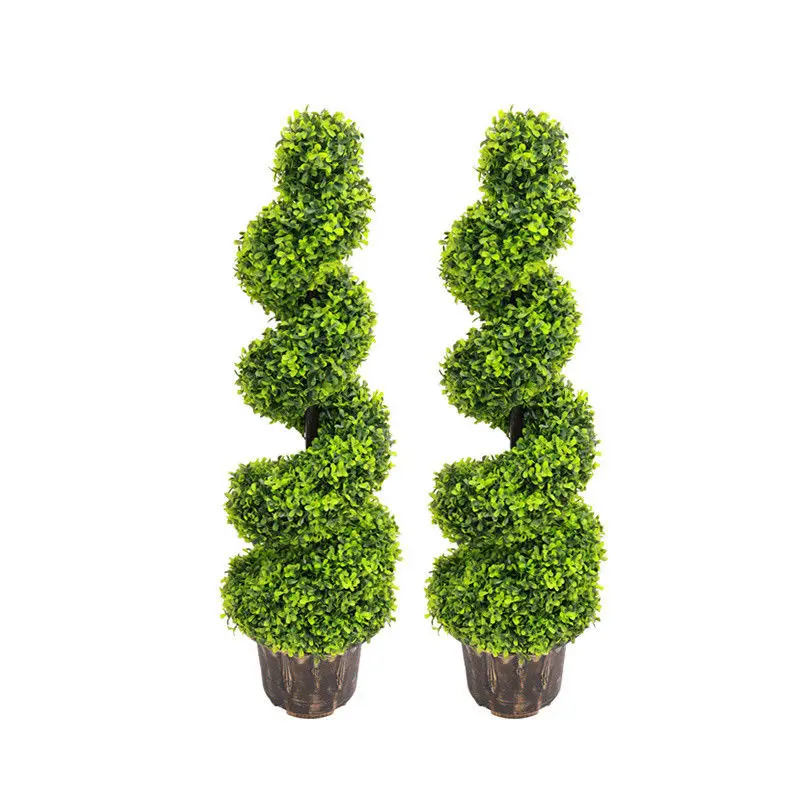 
Grass Plant Type and Best Topiary Trees Outdoor Spiral Grass Artificial Tree 