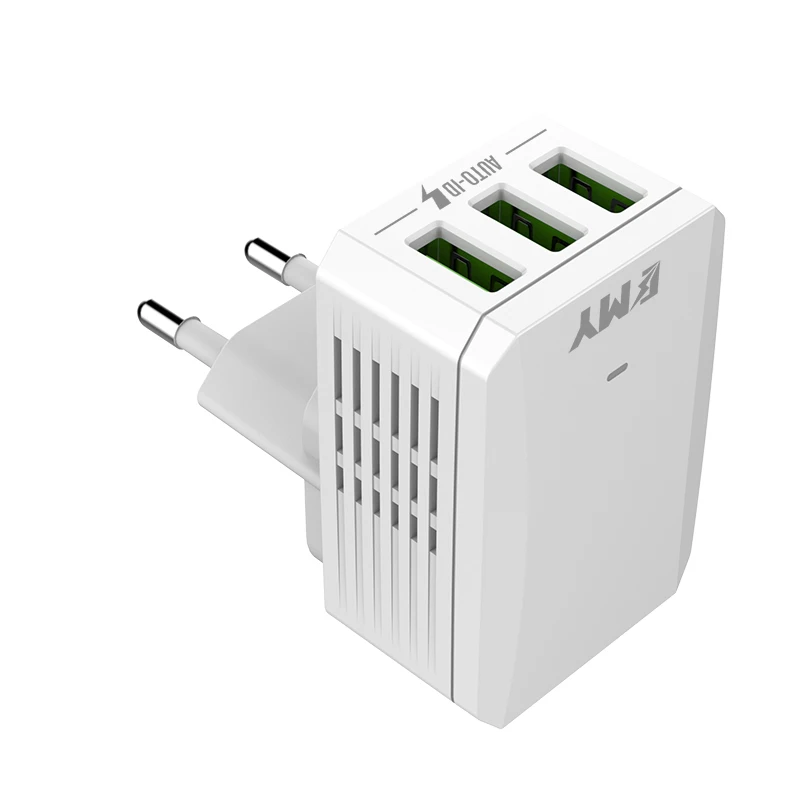 Лидер продаж сетевое зарядное устройство с 3USB-портами emy американской/британской/европейской вилкой
