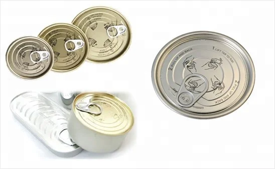 
Tinplate eoe easy open end tuna can for tuna fish canned packing 