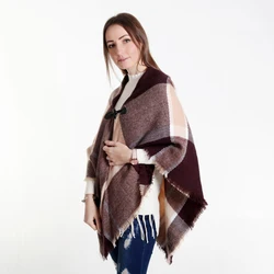 Fashion Winter Warm Cotton Shawl Scarf For Women
