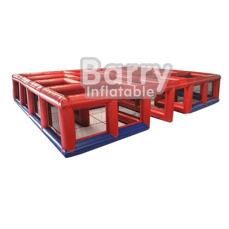 Amusement Laser Tag Equipment  Castle Maze Inflatable Hunted House Maze For Sale