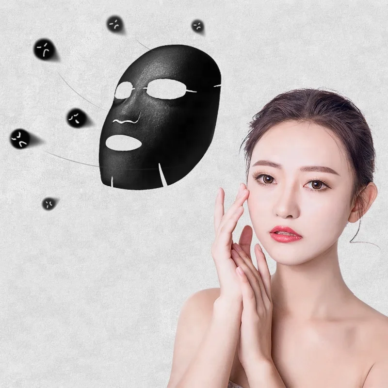 Skin Care Face Sheet Mask Black Bamboo Charcoal Hydra Balancing Gentle Cleaning Blackhead Remove Facial Mask Sheet