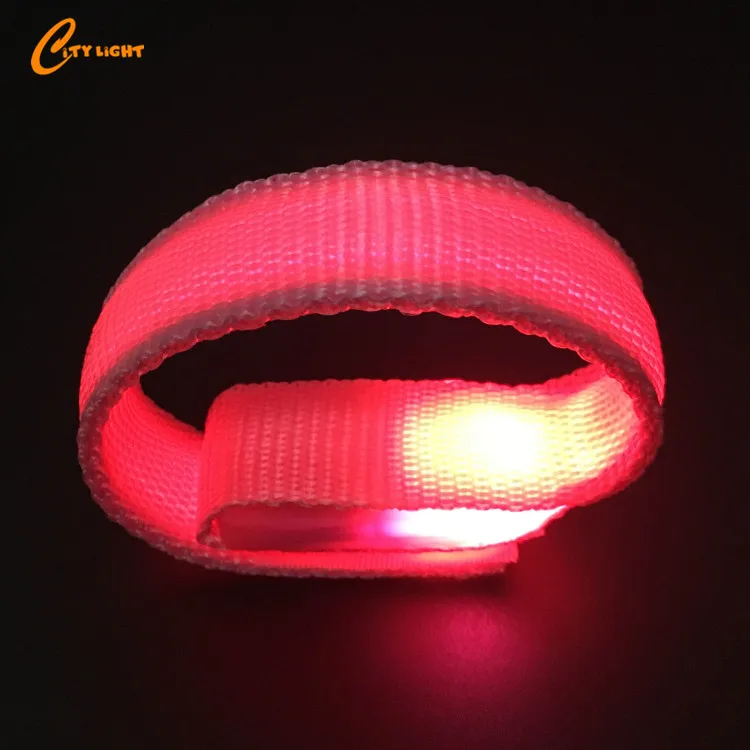 Safety High Quality Flashing Outdoor Sports Party Festival Lighted LED Armbands