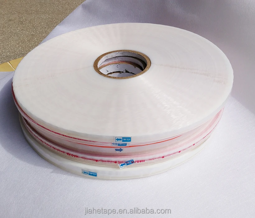 
Reseal PP polybag adhesive seal tape peelable finger lift nastro 